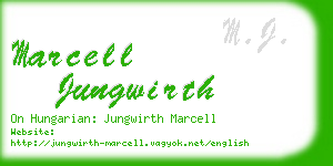 marcell jungwirth business card